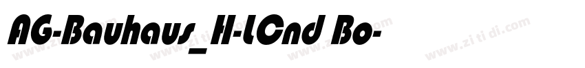 AG-Bauhaus_H-LCnd Bo字体转换